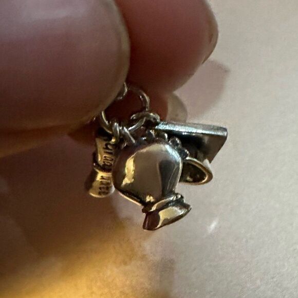 Pandora Graduation Silver Charm - Picture 12 of 12